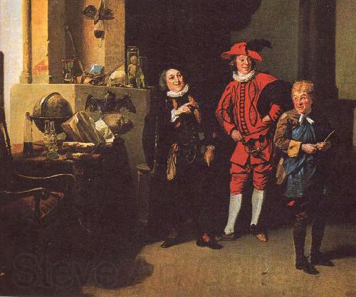 Johann Zoffany David Garrick as Abel Drugger in Jonson's The Alchemist